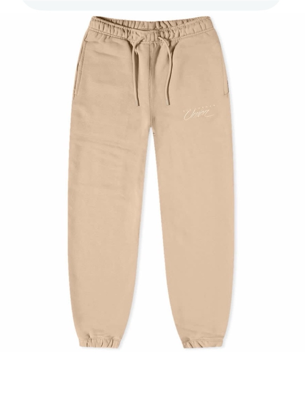 Jordan x Union Fleece Joggers Men’s‎ Large Tall Beige Sweatpants